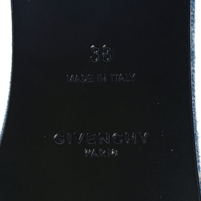 Givenchy Denim 4G Plaque Flat Sandals 38 Blue 8 of 8