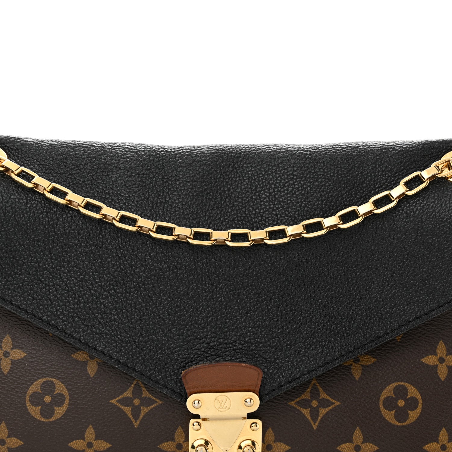 Louis Vuitton Monogram Pallas Chain Black 8 of 15