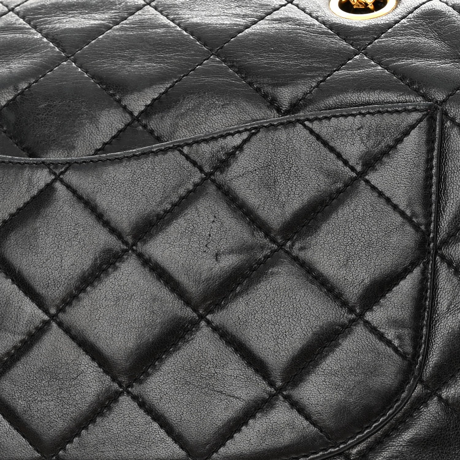 Chanel Lambskin Quilted Medium Single Flap Black 19 of 20