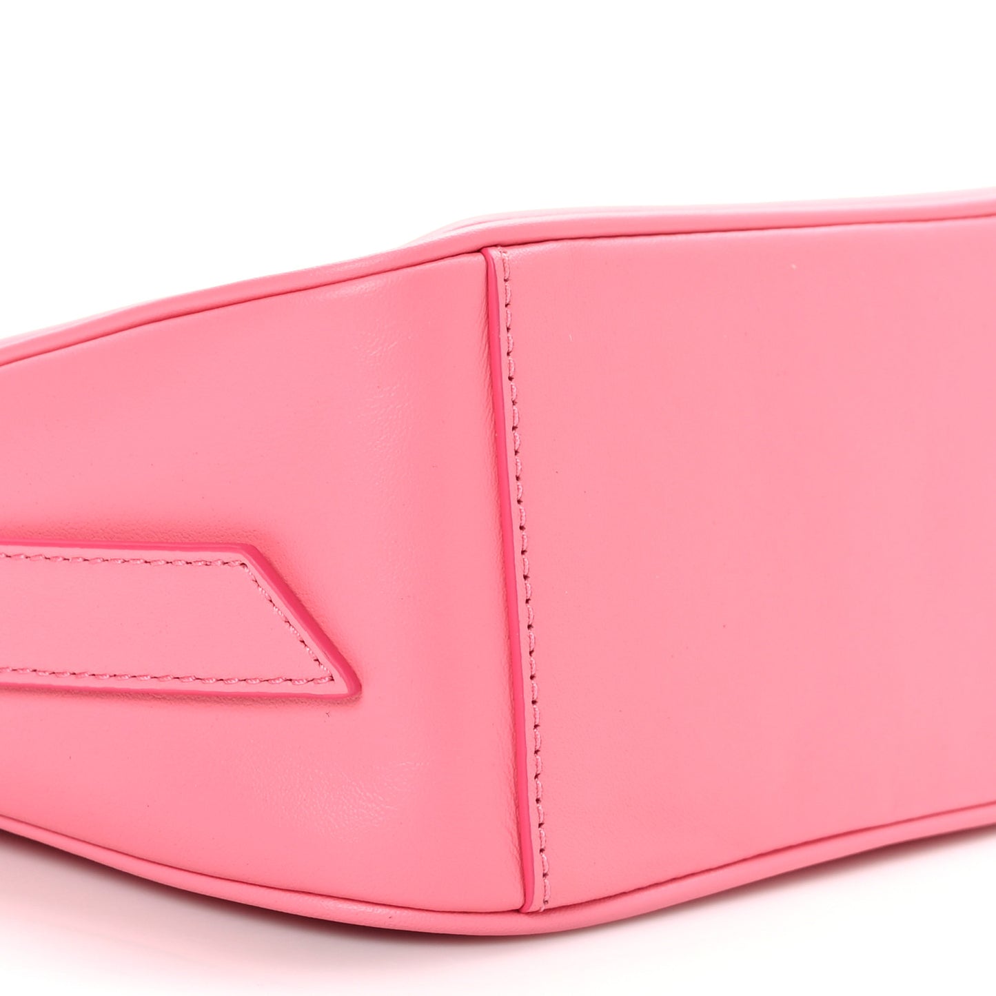 Calfskin Tempo Baguette Shoulder Bag Pink Lemonade