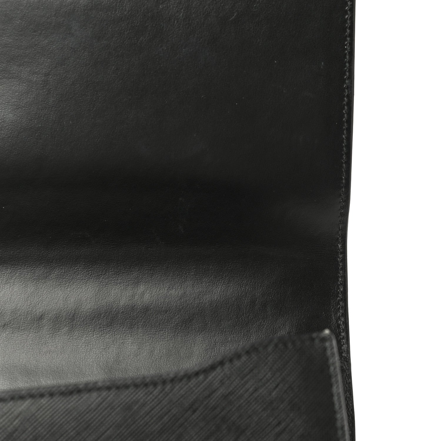 Prada Saffiano Soft Calfskin Chain Crossbody Bag Black 9 of 11