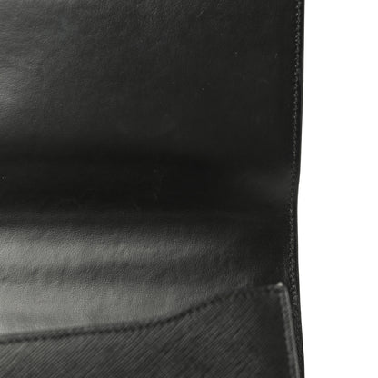 Prada Saffiano Soft Calfskin Chain Crossbody Bag Black 9 of 11