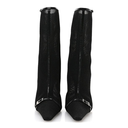 Saint Laurent Elba Applique Tulle Aston 115 Boots 37 Black 3 of 9