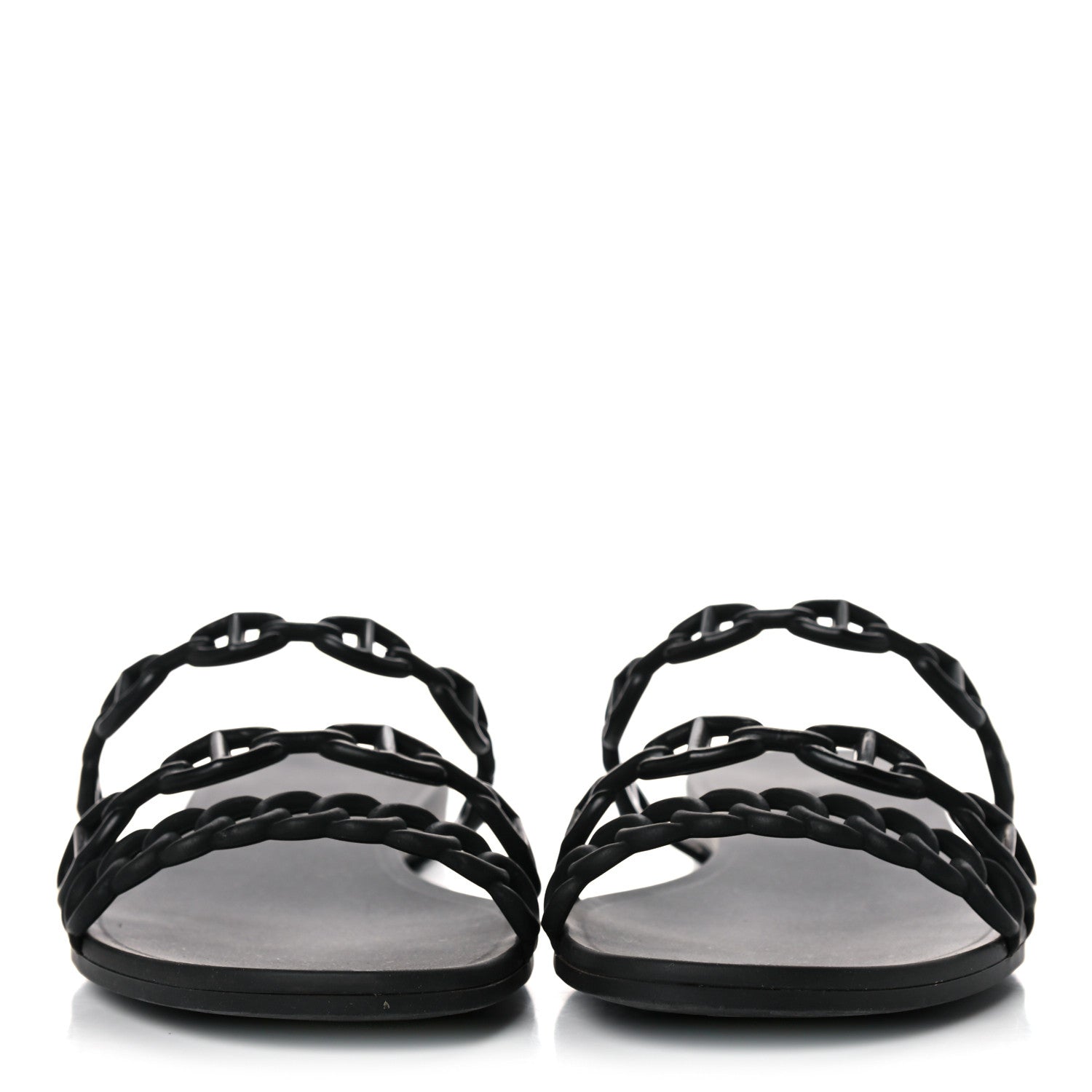 Hermes TPU Rivage Sandals 36 Black 2 of 11