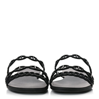 Hermes TPU Rivage Sandals 36 Black 2 of 11