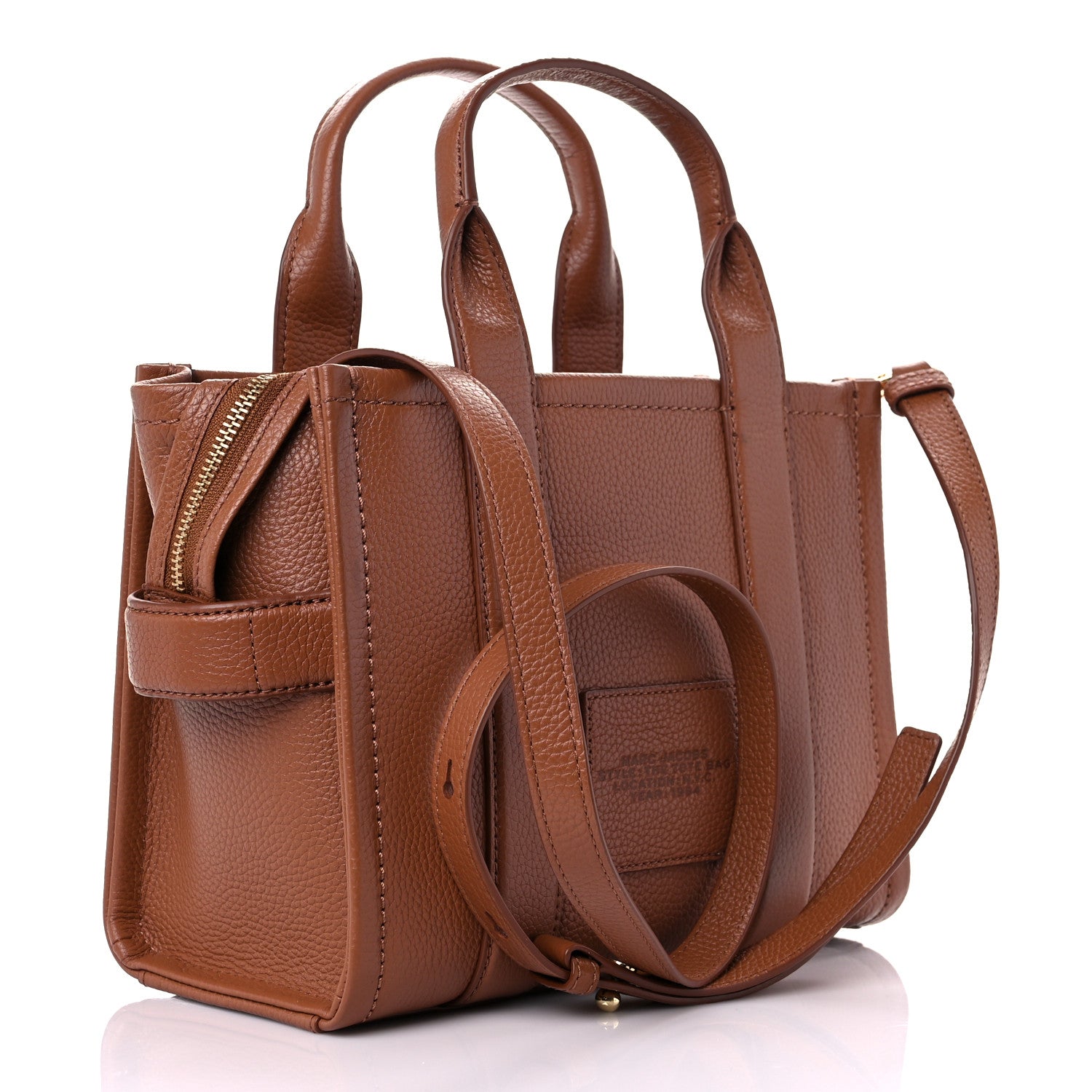 Marc Jacobs Grained Calfskin Small The Tote Bag Argan Oil 3 of 11