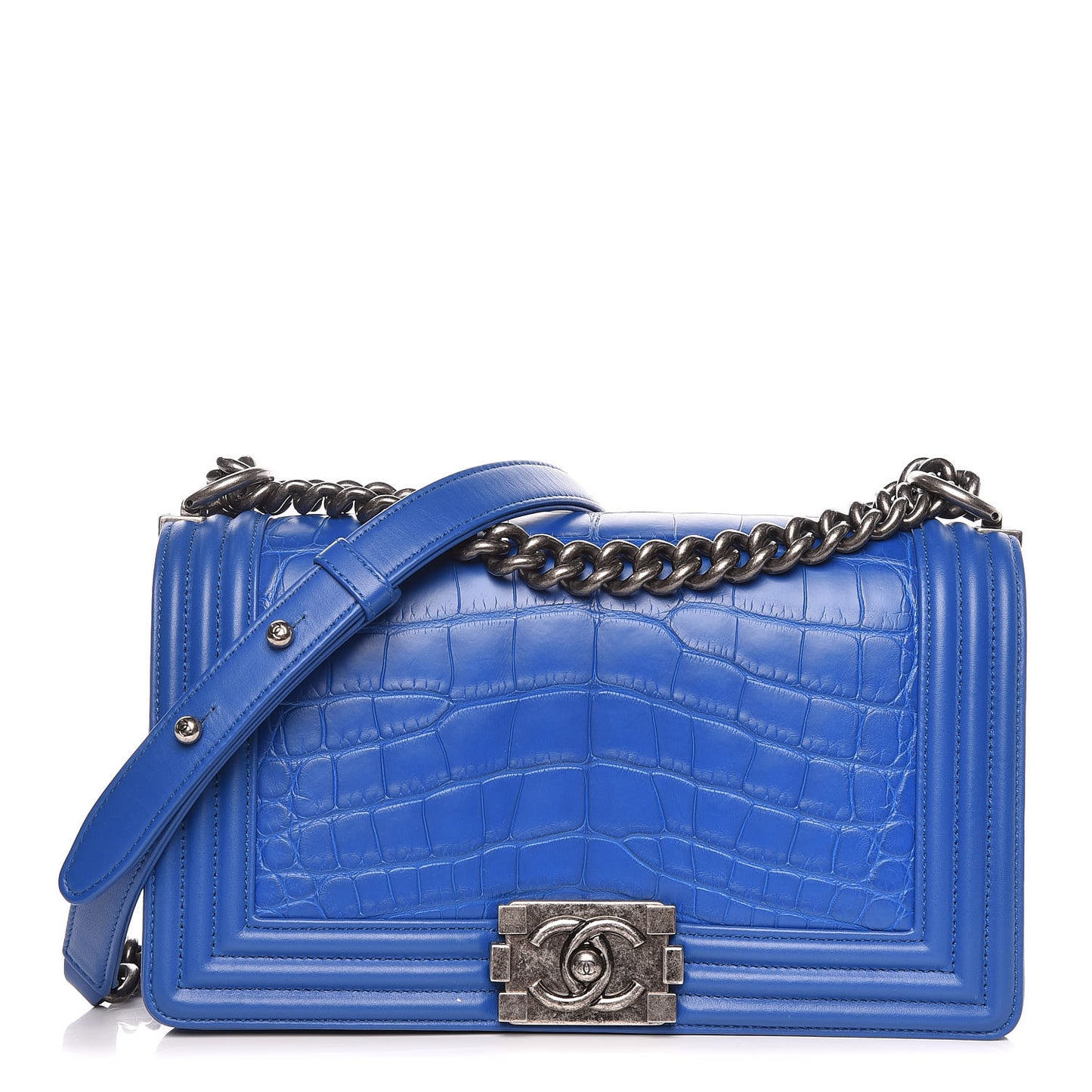 Alligator Medium Boy Flap Blue