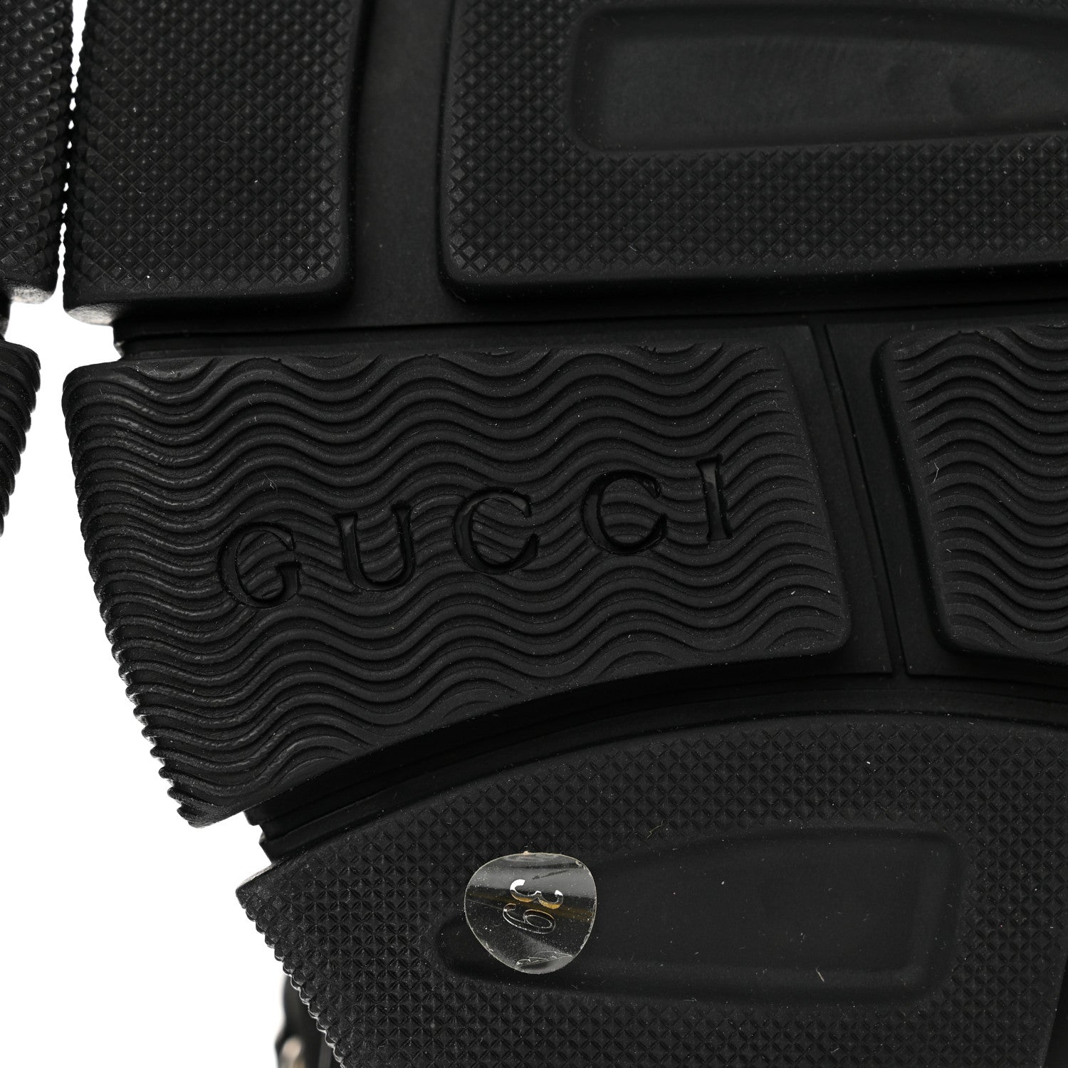 Gucci X SEGA Calfskin Suede Technical Canvas Womens Flashtrek High-Top Sneakers 39 Black 6 of 9