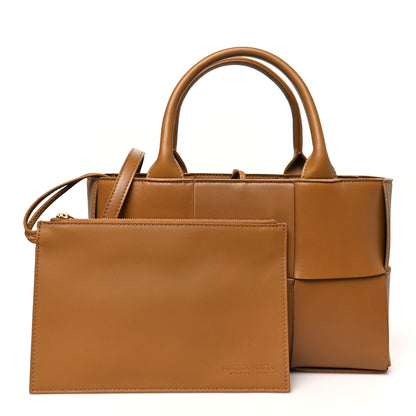 Bottega Veneta Nappa Maxi Intrecciato Mini Arco Tote Camel 3 of 10