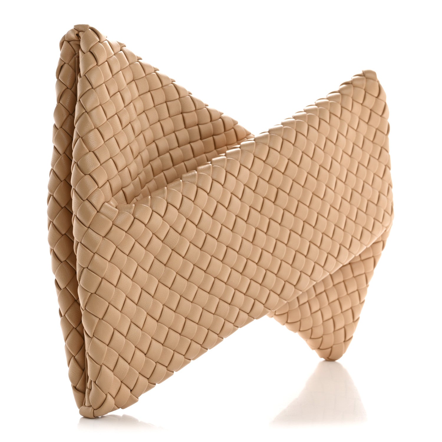 Bottega Veneta Nappa Intrecciato Crisscross Clutch Porridge 3 of 7