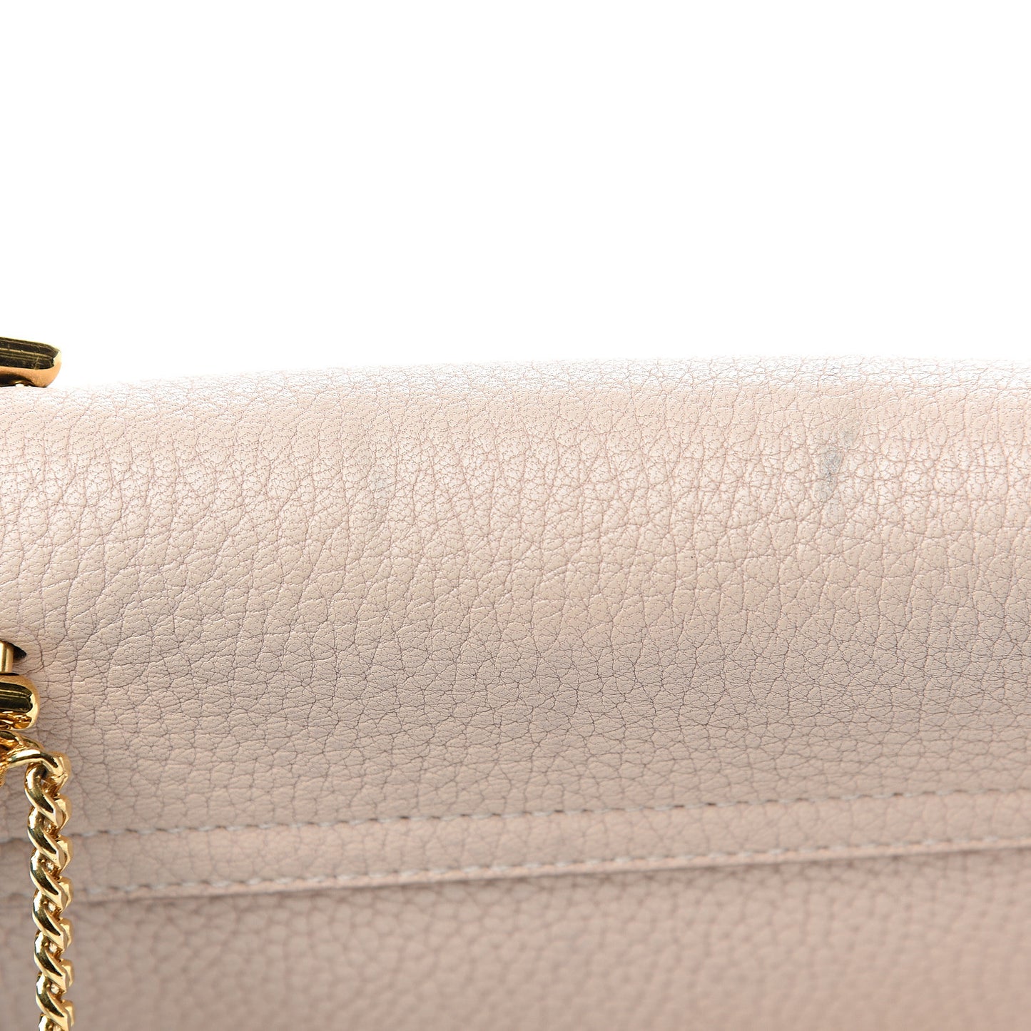 Grained Lambskin Mini Drew Shoulder Bag Biscotti Beige