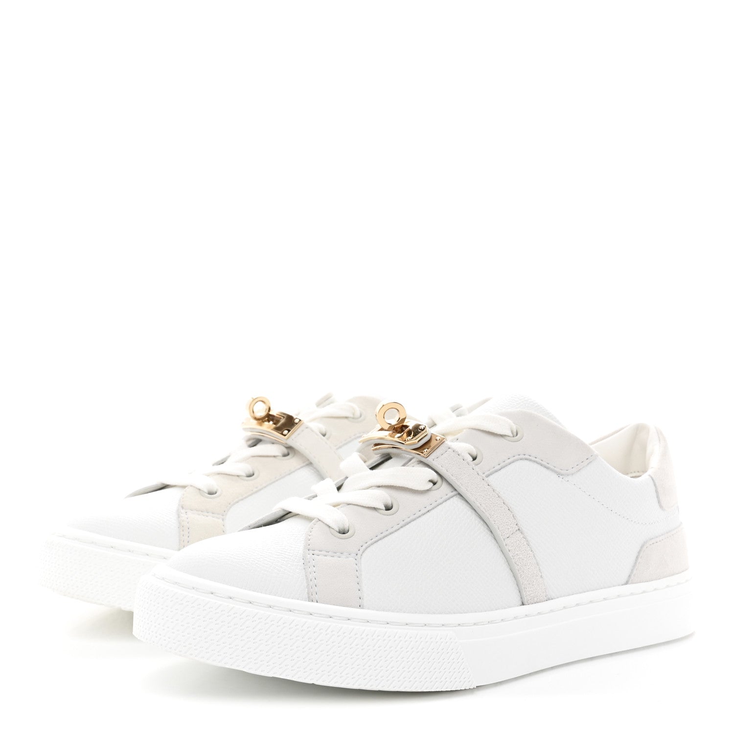 Hermes Calfskin Day Sneakers 37.5 White 4 of 10