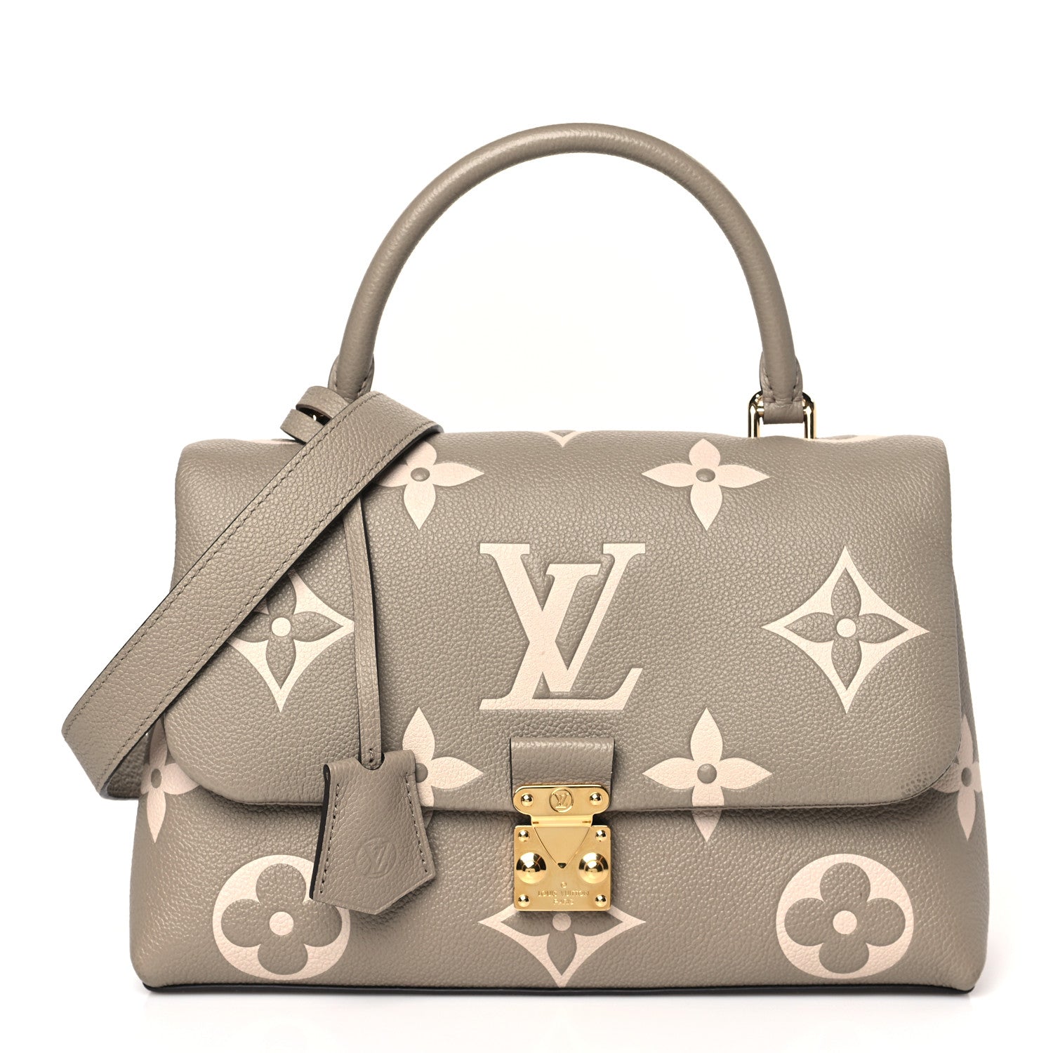 Louis Vuitton Empreinte Monogram Giant Madeleine MM Dove Grey Beige 1 of 9