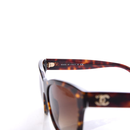 Chanel Acetate Runway Square Sunglasses 5380 Dark Tortoise 5 of 8