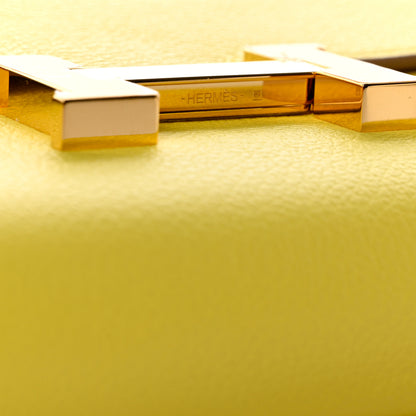 Hermes Evercolor Constance Wallet To Go Lime 6 of 11