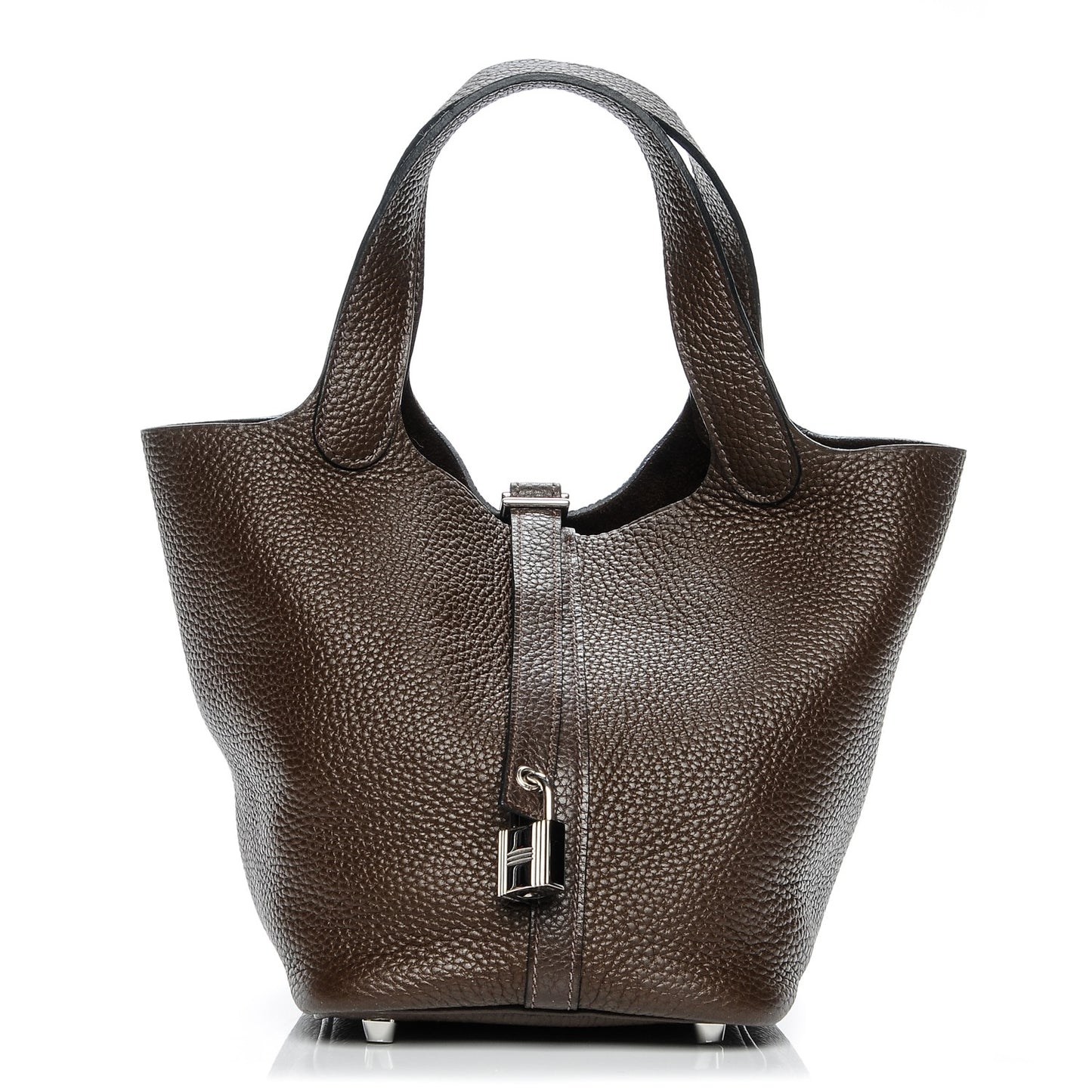 Taurillon Clemence Picotin Lock 18 PM Chocolate