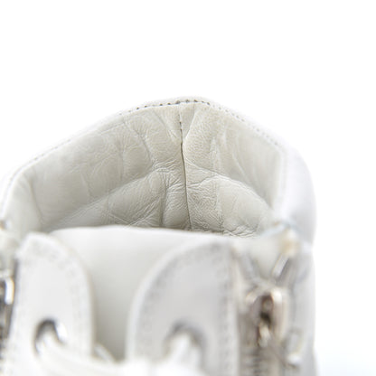 Chanel Calfskin High Top CC Sneakers 36 White 17 of 21