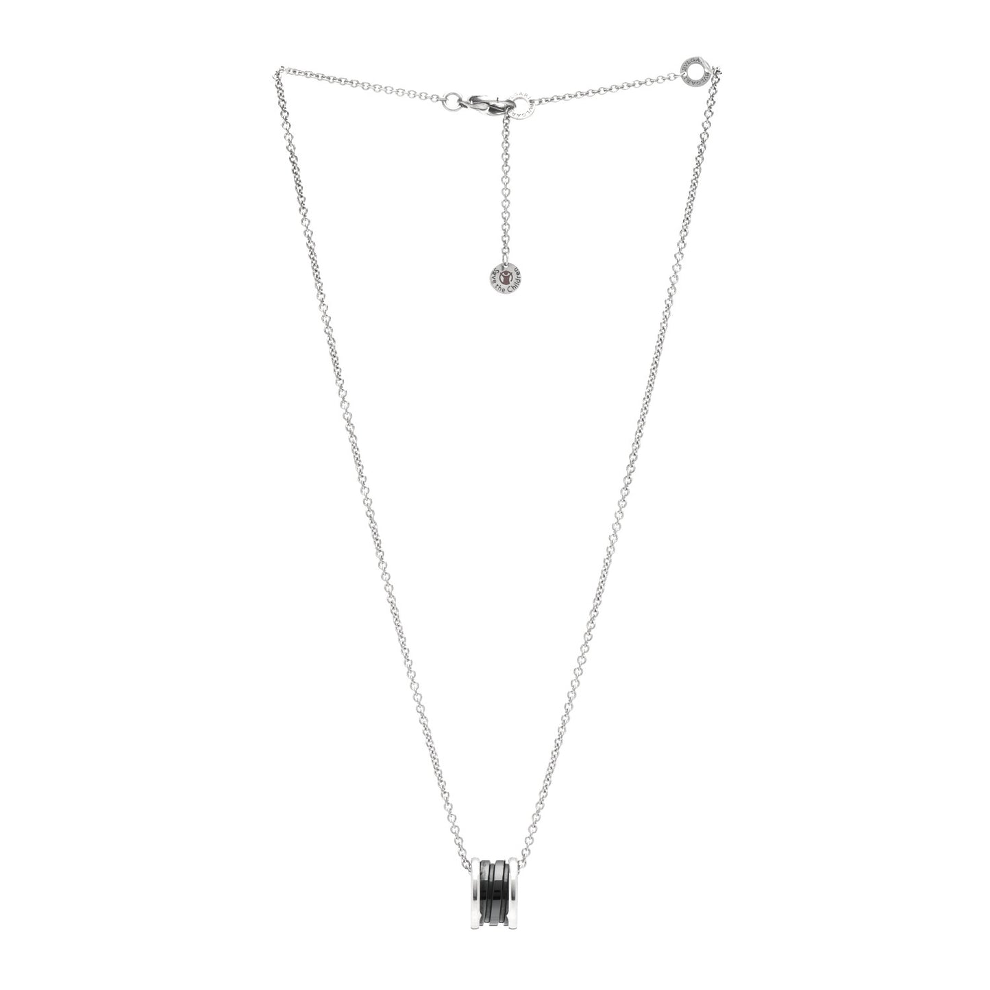 Sterling Silver Ceramic Save The Children Pendant Necklace