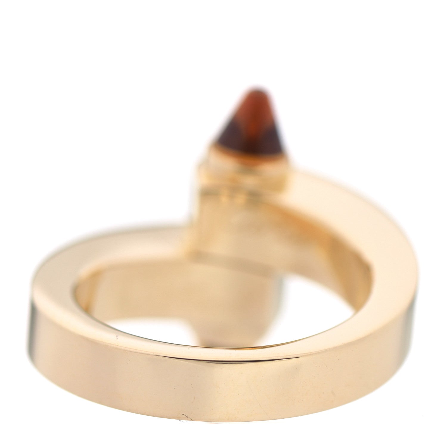 Cartier 18K Yellow Gold Citrine Menotte Bypass Ring 51 5.75 3 of 6