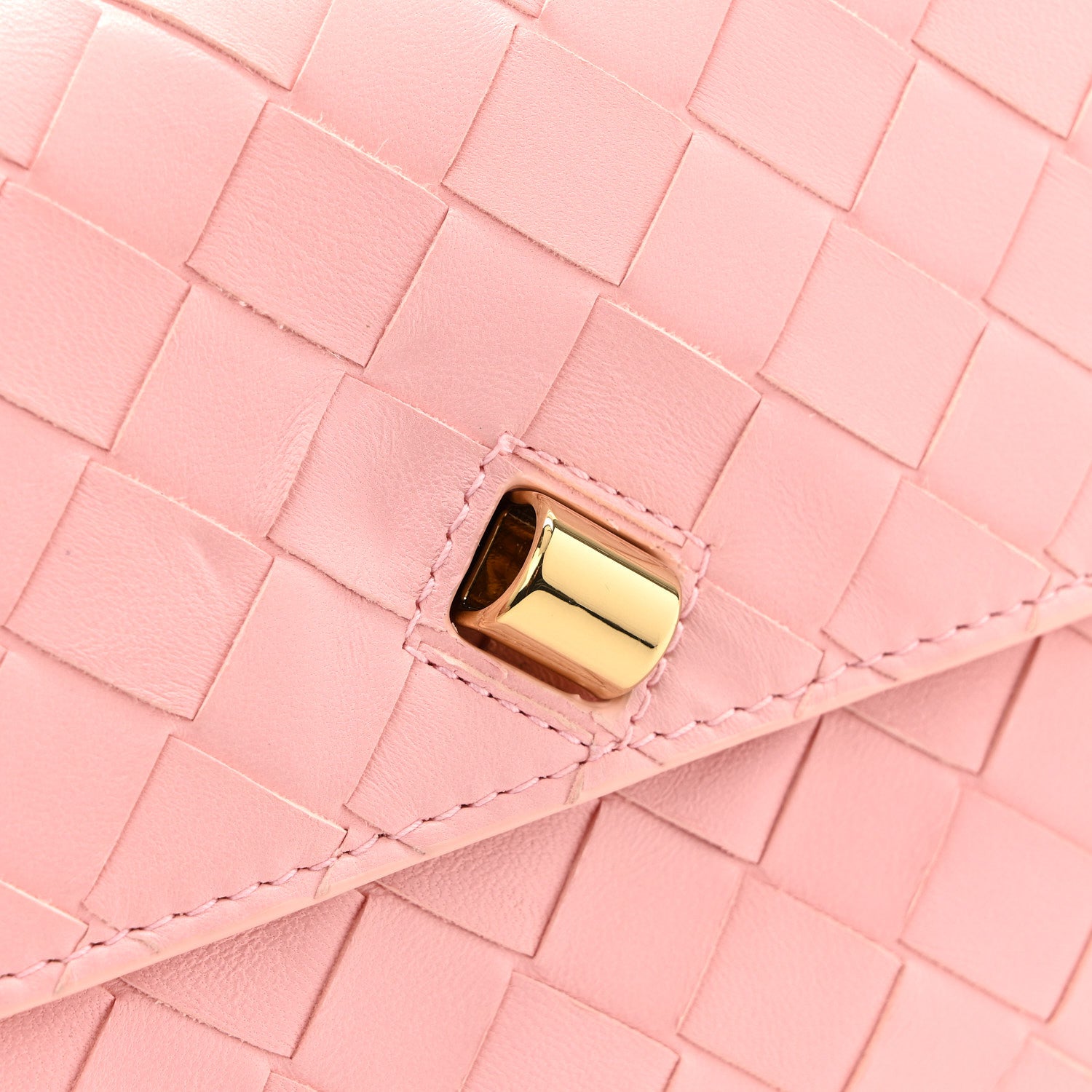Bottega Veneta Nappa Intrecciato Long Andiamo Top Handle Clutch Rose 8 of 9