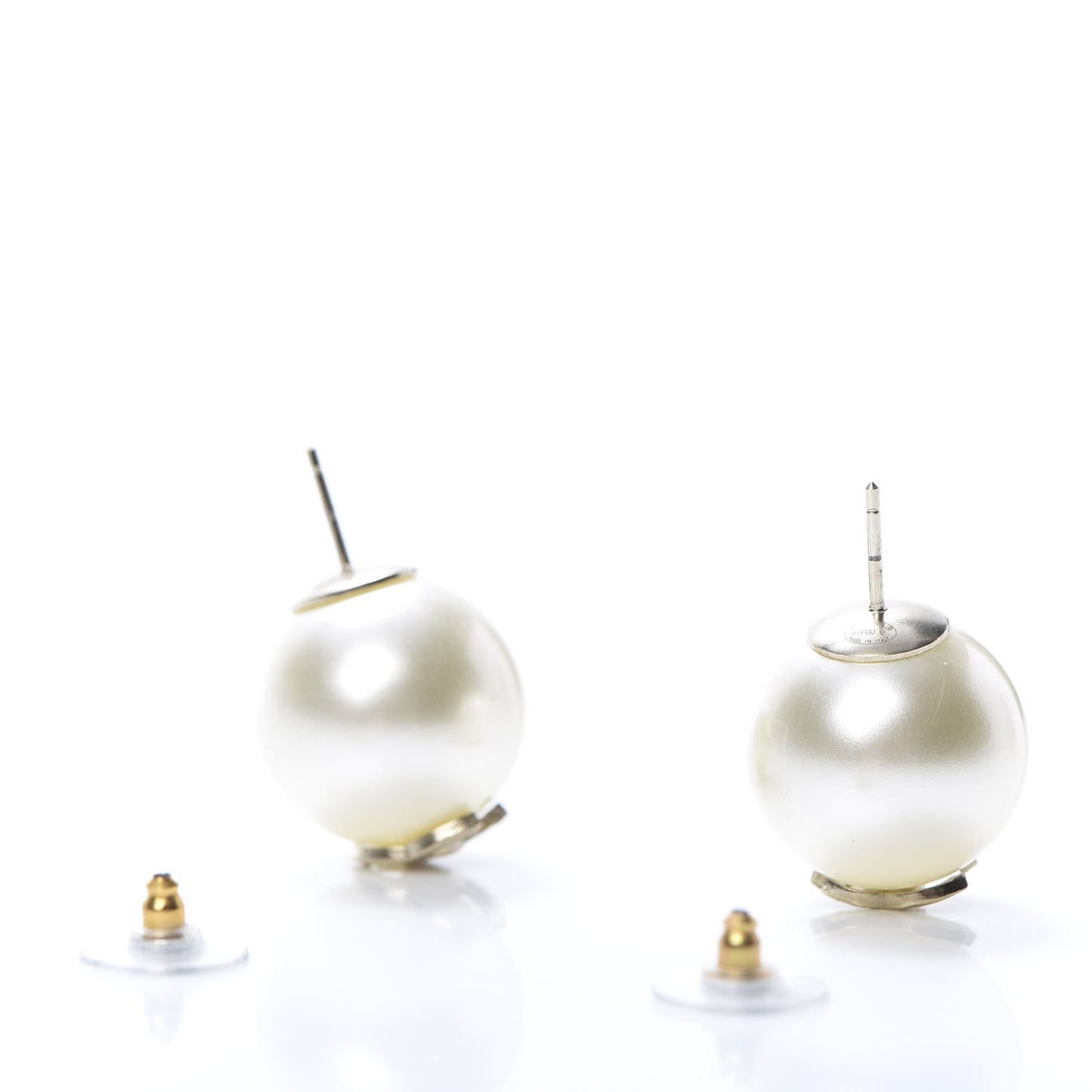 Pearl CC Large Earrings Gold