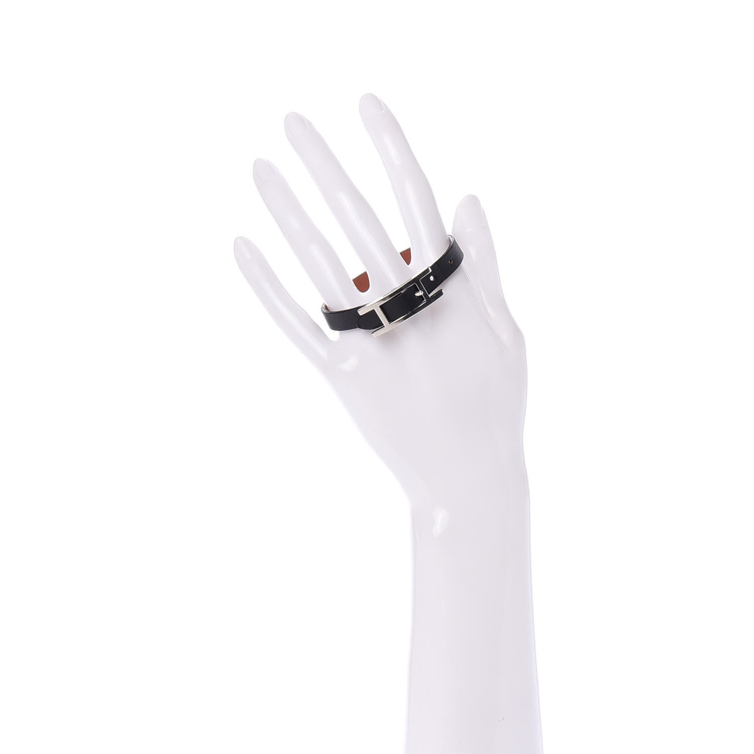 Hermes Swift Behapi Simple Tour Bracelet L Black Gold 2 of 6