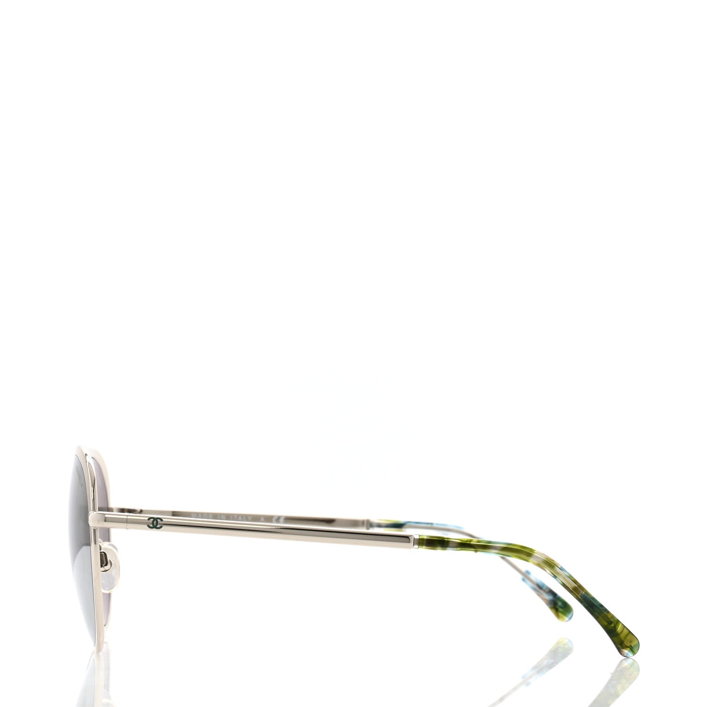 Round Spring Sunglasses 4206 Silver