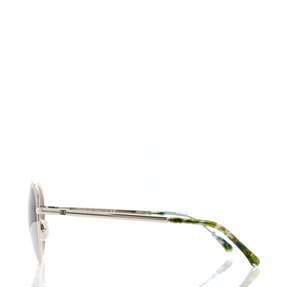 Chanel Round Spring Sunglasses 4206 Silver 3 of 8