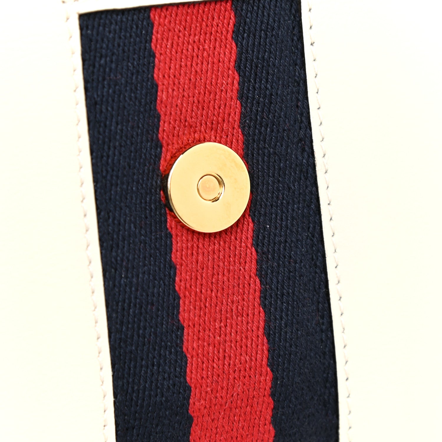 Gucci Textured Calfskin Web Mini Rajah Slim Flap Shoulder Bag Mystic White 13 of 14