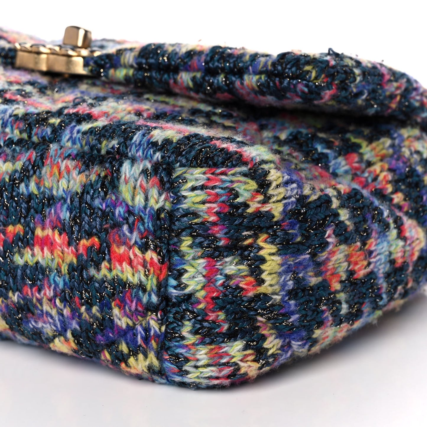 Tweed Quilted Medium Chanel 19 Flap Dark Multicolor