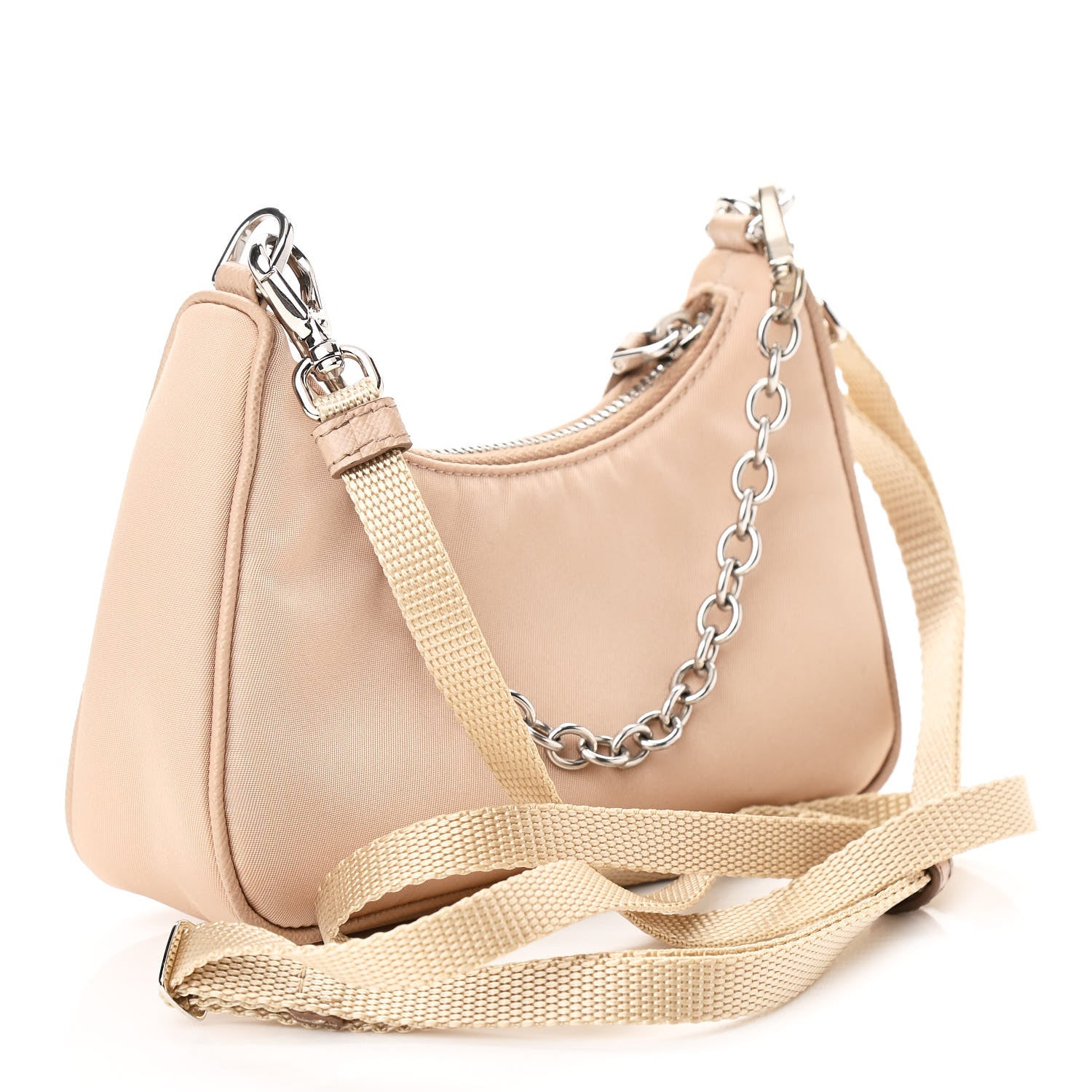 Prada Tessuto Nylon Saffiano Mini Re-Edition 2000 Shoulder Bag Cammeo 2 of 8