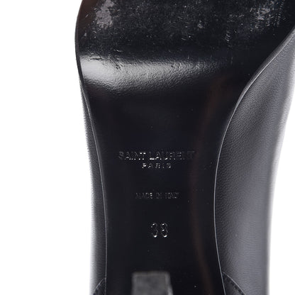 Saint Laurent Calfskin Debbie 100 Ankle Boots 38 Black 8 of 14