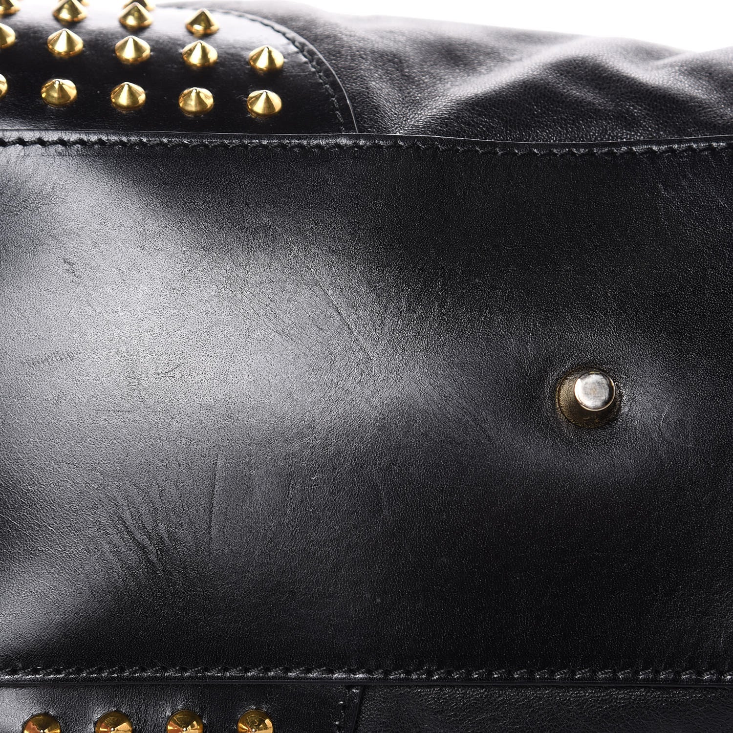 Burberry Lambskin Bridle Studs Small Canterbury Tote Black 10 of 13