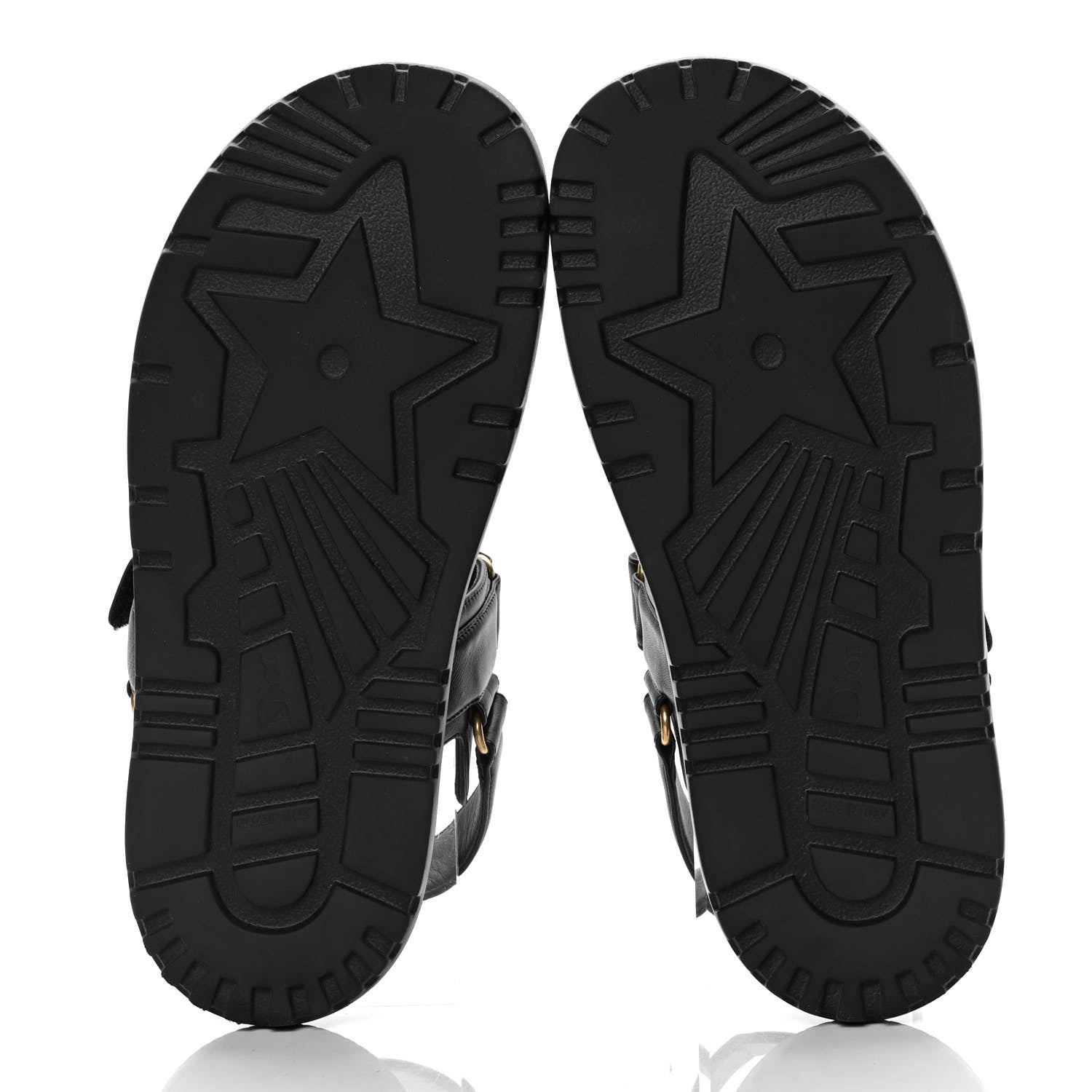 Christian Dior Lambskin Dioract Sandals 40.5 Black 7 of 8