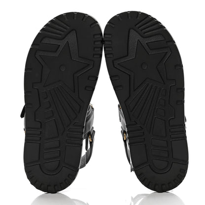 Christian Dior Lambskin Dioract Sandals 40.5 Black 7 of 8