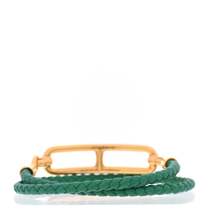 Hermes Swift Roulis Double Tour Bracelet T1 Vert Jade 3 of 5