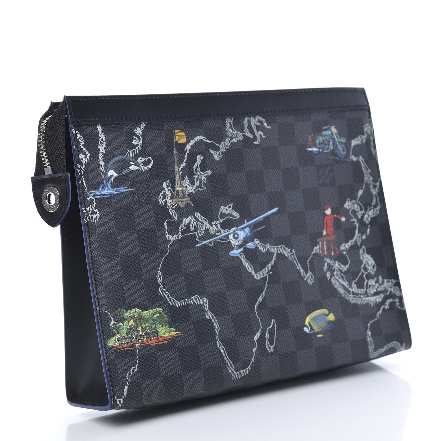 Louis Vuitton Damier Graphite Renaissance Pochette Voyage MM 3 of 7