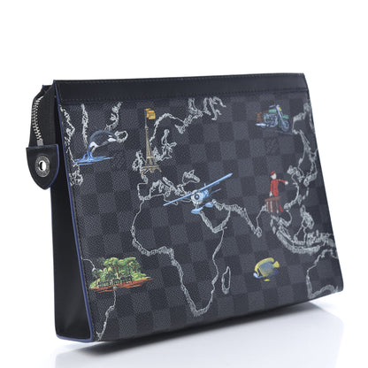 Louis Vuitton Damier Graphite Renaissance Pochette Voyage MM 3 of 7