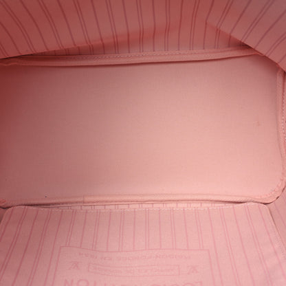 Louis Vuitton Damier Ebene Neo Neverfull MM Rose Ballerine 5 of 12