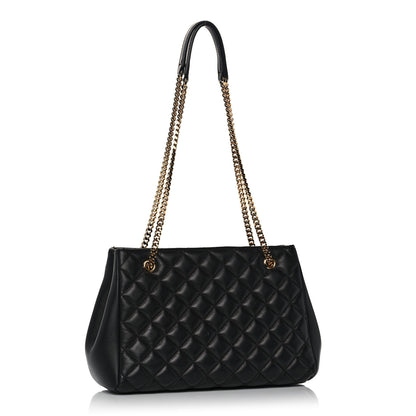 Versace Nappa Quilted Medusa Chain Shoulder Bag Black 3 of 11
