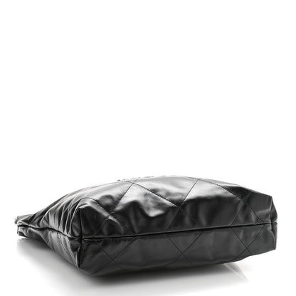 Chanel Shiny Calfskin Quilted Small Chanel 22 Black 5 of 11