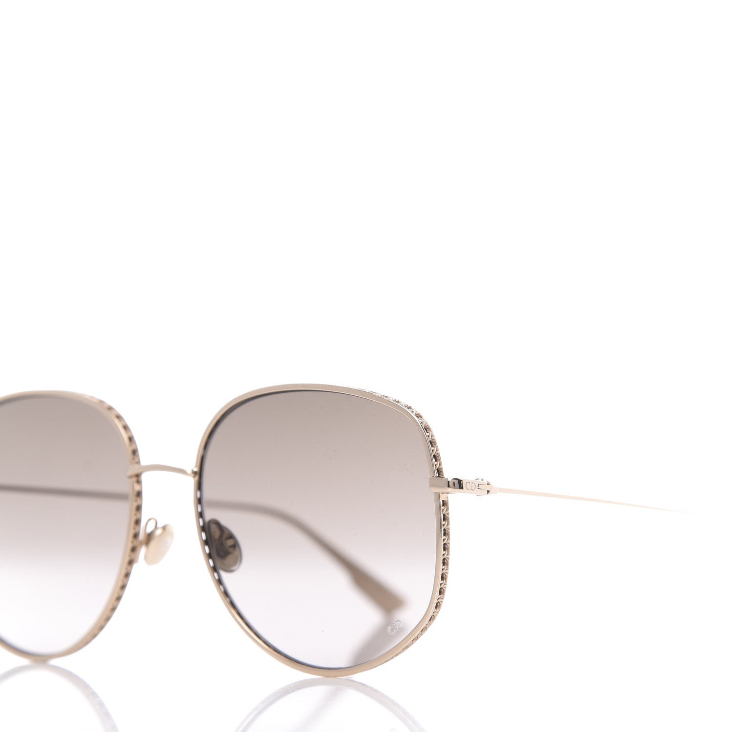 Christian Dior Metal Dior By Dior 2 Sunglasses Gold 9 of 10