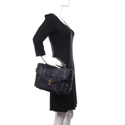Proenza Schouler Lambskin Medium PS1 Satchel Midnight 3 of 10