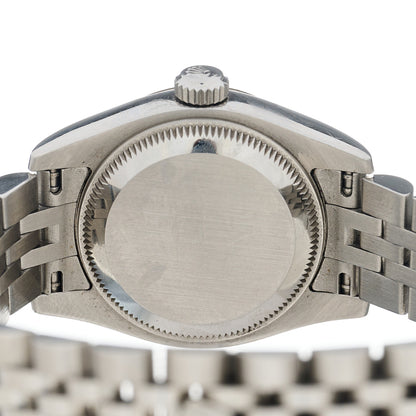 Rolex Stainless Steel 18K White Gold Mother of Pearl 26mm Oyster Perpetual Datejust Watch Roman 179174 4 of 5