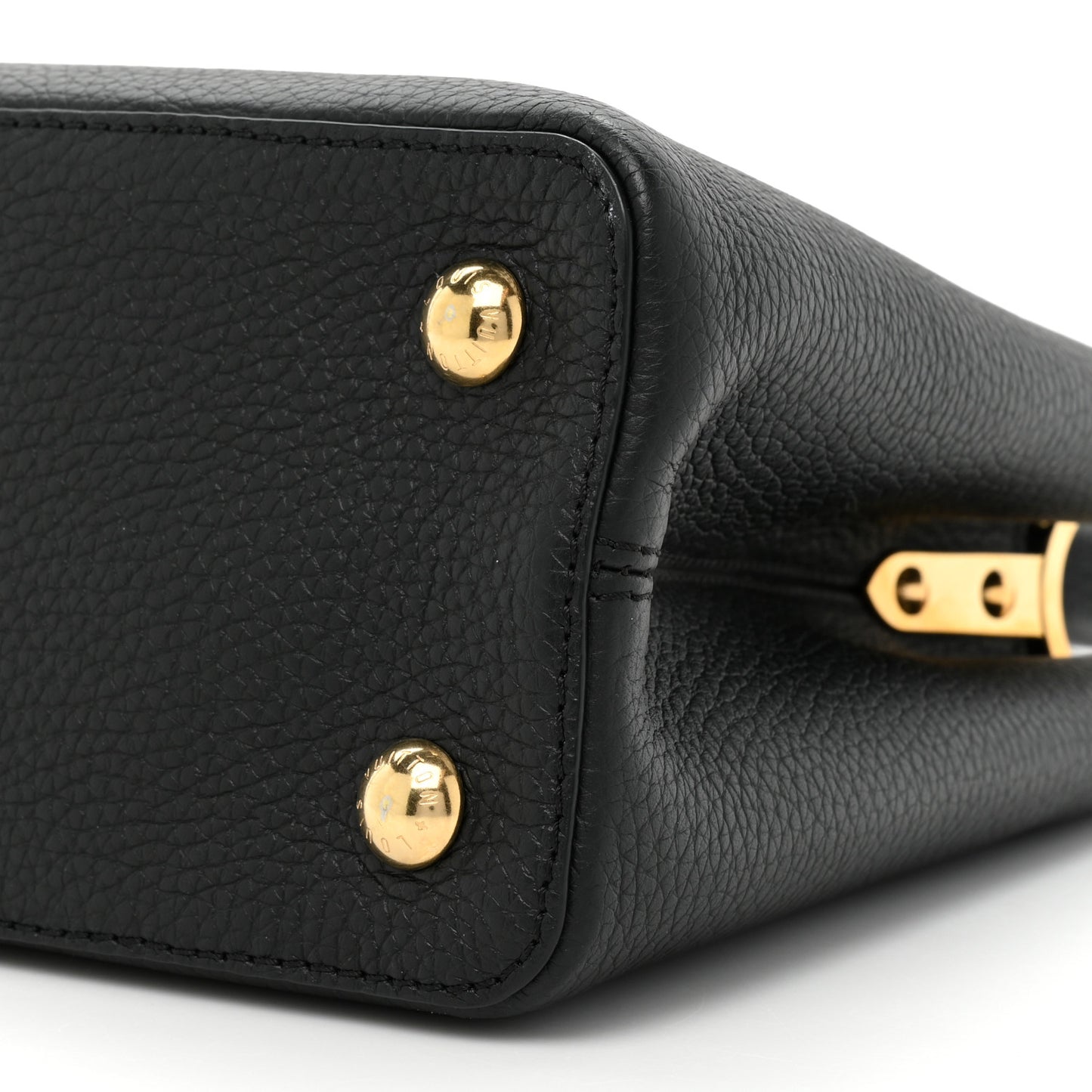 Taurillon Metallic Flowers Capucines PM Black