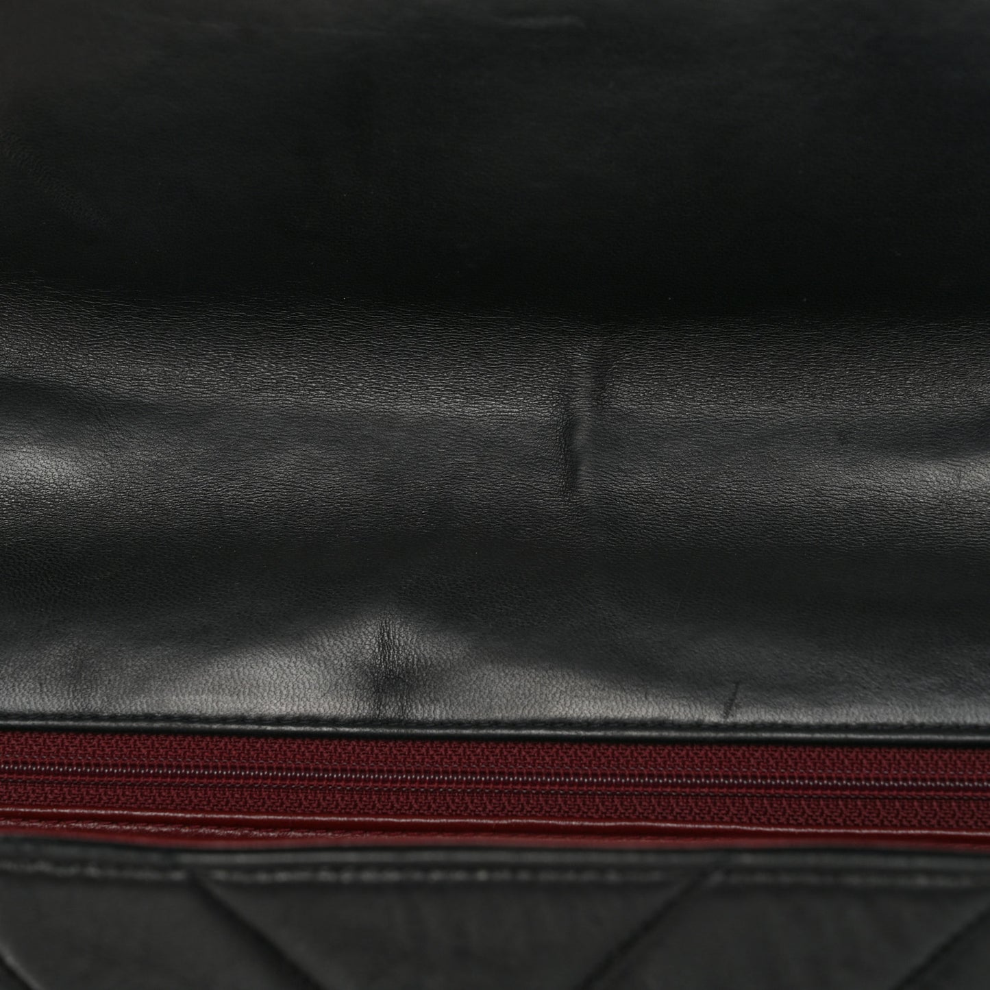 Lambskin Chevron Quilted Mini Kelly Flap Black