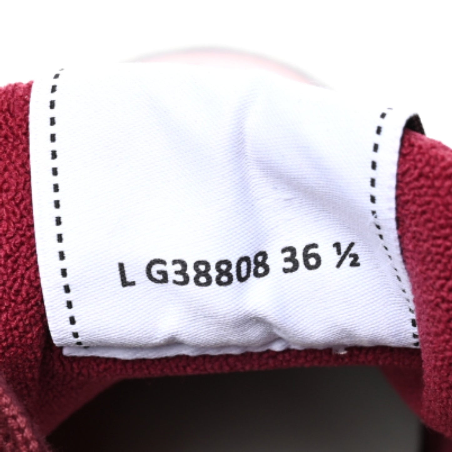 Grained Calfskin Fabric Womens Logo Sneakers 36.5 White Dark Purple
