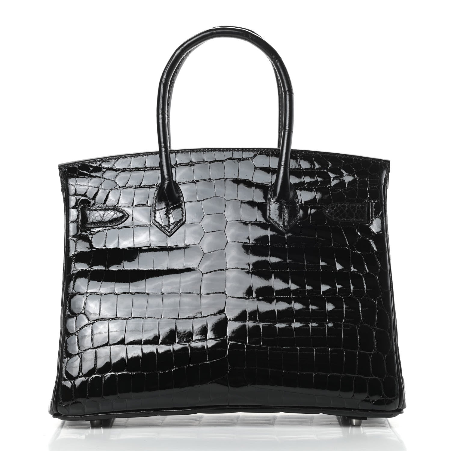 Hermes Shiny Niloticus Crocodile Birkin 30 Black 4 of 35