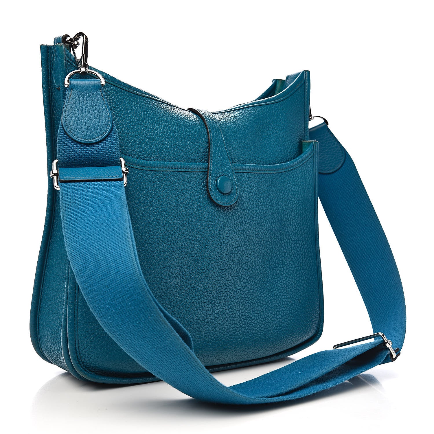 Hermes Taurillon Clemence Evelyne III PM Bleu Izmir 3 of 11