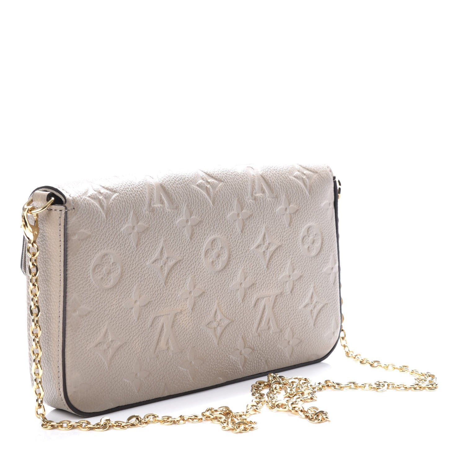 Louis Vuitton Empreinte Pochette Felicie Chain Wallet Tourterelle 4 of 12